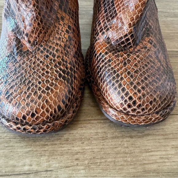 Free People Marietta Snake-Embossed Leather Boot Women's size 37 - Picture 9 of 10